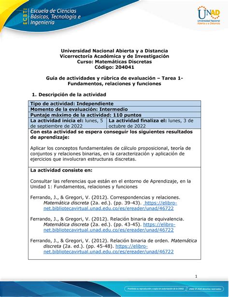 Guía de actividades y rúbrica de evaluación Unidad 1 Tarea 1