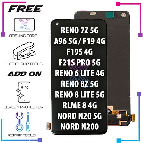 Lcd For RENO 7 8 Z 5G Cph2343 Cph2457 4Se 6 Lite A74 4G A95 A96 4G 5G