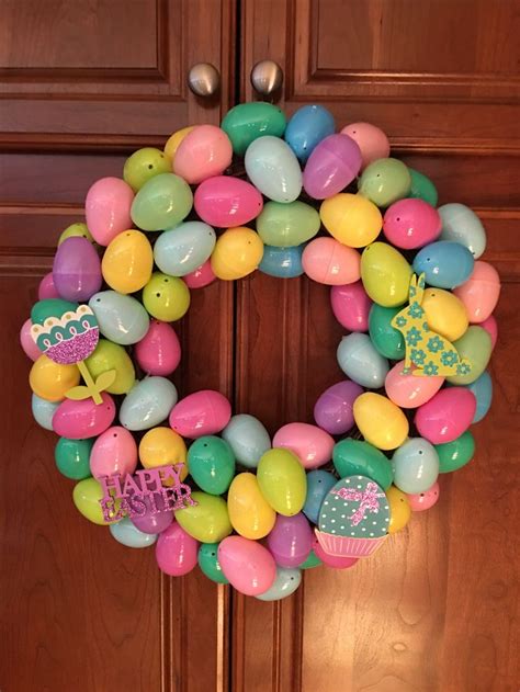 Easter Egg Wreath Easter Eggs Easter Egg Wreath Crafts