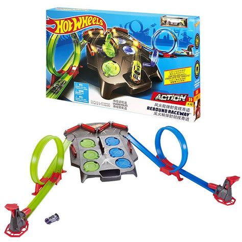 Игровой набор Mattel Hot Wheels трек Rebound Raceway Trackset Cars Loops GRW37 оригинал