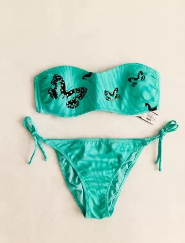 Intimissimi Calzedonia Bikini Strapless Verde Original Env O Gratis