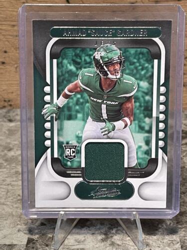 Ahmad Sauce Gardner Panini Absolute Jersey Patch Arm Rc Jets