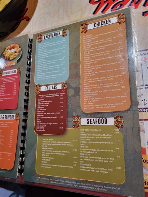 Menu at Monterrey Mexican Restaurant, Greeneville, Tusculum Blvd