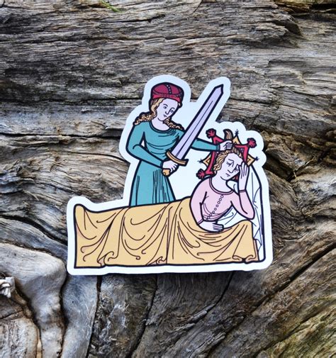 Judith and Holofernes Medieval Art Sticker C. 1360 - Etsy