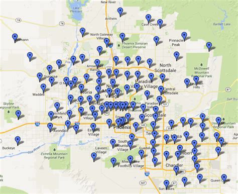 Phoenix Zip Code Maps Arizona Real Estate Notebook