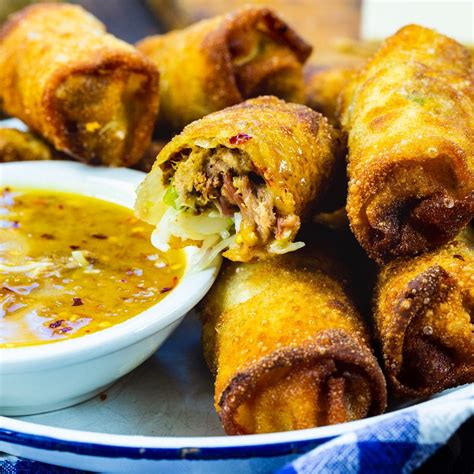 Pulled Pork Egg Rolls Spicy Southern Kitchen