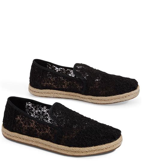 TOMS DECONSTRUCTED ALPARGATA ROPE Dames ESPADRILLE BLACK Maat EU36