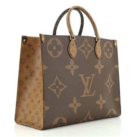 Louis Vuitton Monogram Giant Reverse Canvas Onthego Gm Tote Bag Literacy Basics