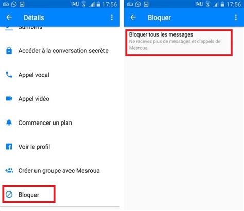 Comment Bloquer Quelqu Un Sur Facebook Messenger Info Android