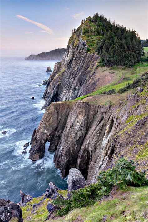 Sea Cliffs of Neahkahnie Mountain Along Oregon North Coast - Oregon