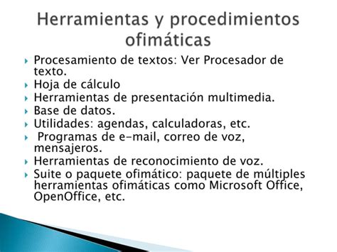 Herramientas Ofimaticas Ppt