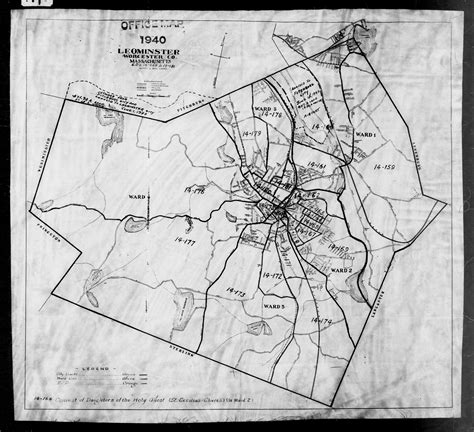 1940 Census Maps Worcester Co Ma