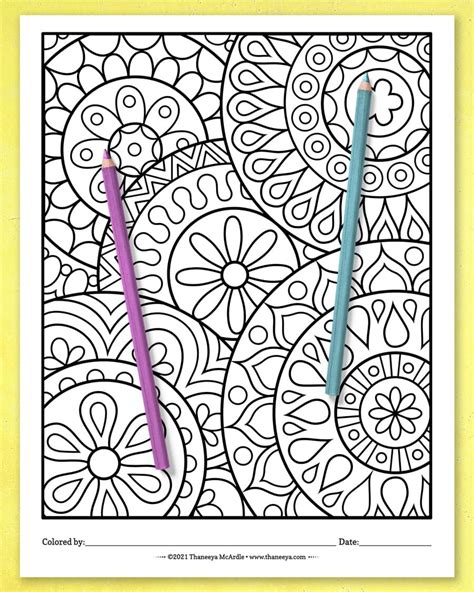 Easy Abstract Coloring Pages Printable Coloring Pages For Adults