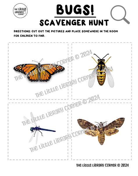 Bugs Scavenger Hunt Etsy