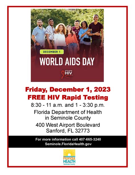 World AIDS Day 2023 | Florida Department of Health in Seminole