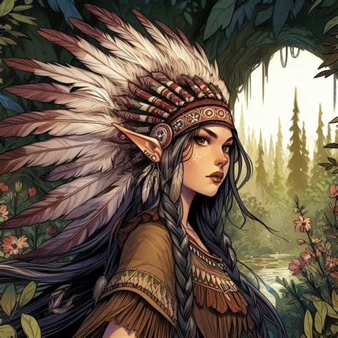 Native American Elf 5 Ai By Karlottarenwa On Deviantart