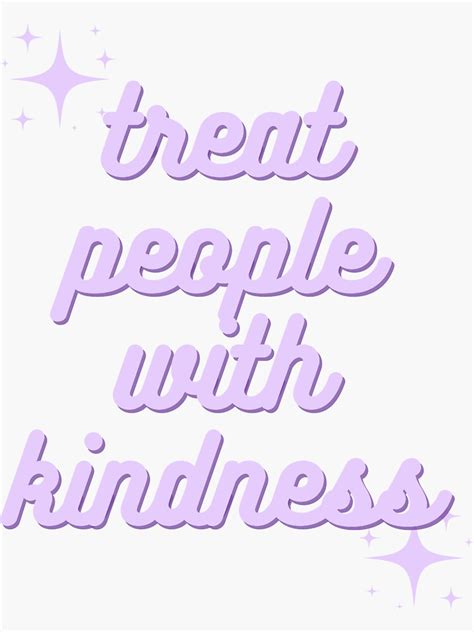 " Treat People With Kindness Bubble Letters Purple Sparkle Aesthetic Pastel TPWK" Sticker by ...