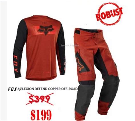 fox legion defend motocross mx dirt bike pants jersey heavy duty