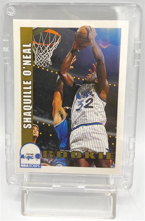 1992 93 NBA Hoops ROOKIE Vintage Shaquille O Neal NBA Draft Gold