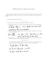 P Final Practice Answers Pdf Pstat Practice Questions For