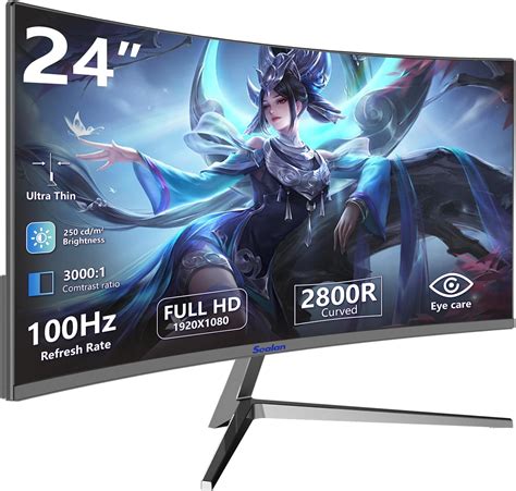 amazoncom sealan   curved gaming computer monitor fhd