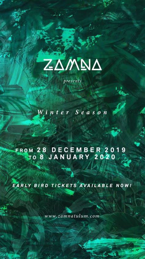 Zamna Festival Tulum Party Festival Festival Flyer