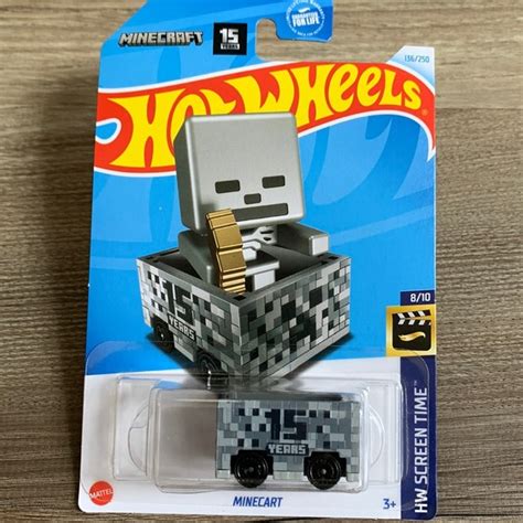 Toys Hot Wheels Minecraft Minecart Year Anniversary Hotwheels Video Game Toy Car Poshmark