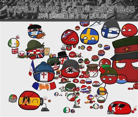 1945 WW2 Europe Countryballs map : r/imaginarymaps