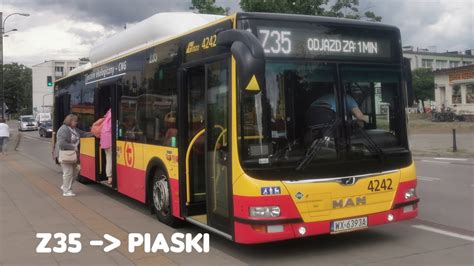 Z35 Piaski Man A21 Lion S City CNG 4242 MZA Warszawa YouTube