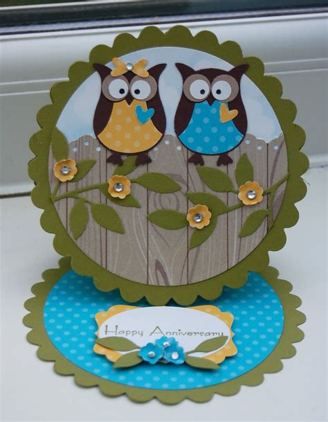 Owls From Julies Japes Owl Punch Cards Punch Art Cards Owl Card