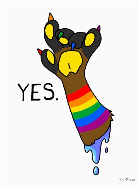 Gay Furry Pride T Shirt By Noirfaux Redbubble