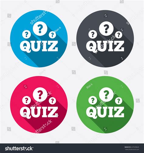 Quiz Question Marks Sign Icon Questions Stock Vector Royalty Free