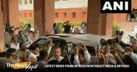 Rahul Gandhi Arrives In Parliament After His Lok Sabha Membership Reinstated