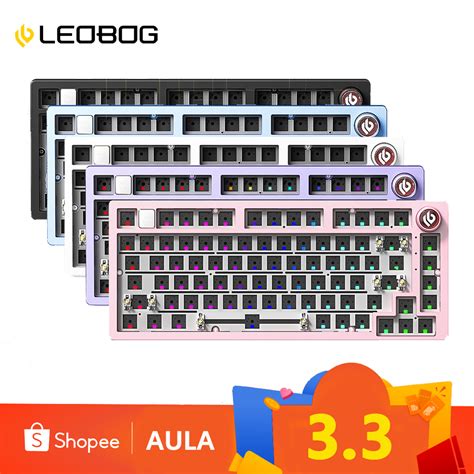 Aula Leobog Hi Customized Keyboard Keys Hot Swap Type C Wired Rgb