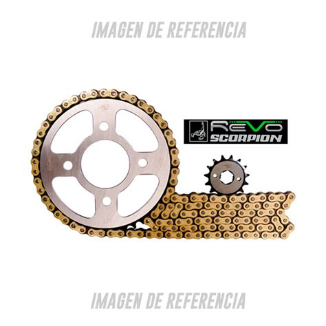 Kit De Arrastre Revo R3 Mt 03 520h 118 14x43 Cadena Dorada ZONABIKER