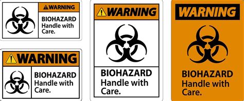 Biohazard Warning Label Biohazard, Handle With Care 25731927 Vector Art ...