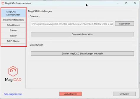 Tipp Des Monats Der Neue Projektassistent MagiCAD Group