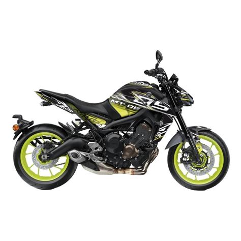 Kit D Co Kutvek Brillant Mission Noir Jaune Yamaha Mt Pi Ces