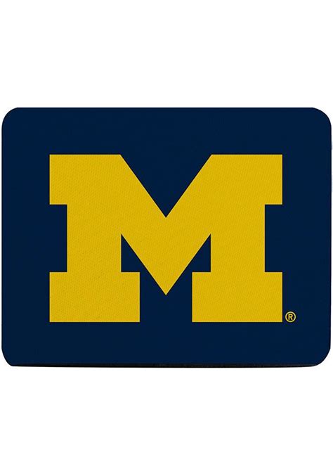 Michigan Wolverines Team Logo Mousepad | Michigan wolverines ...