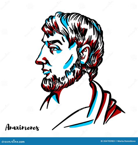 Anaximenos De Miletus Portrait Ilustraci N Del Vector Ilustraci N De