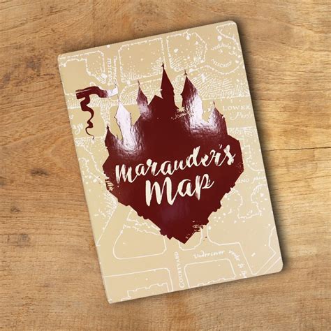 Carnet De Notes Flex Harry Potter Carte Du Maraudeur Sur Kas Design