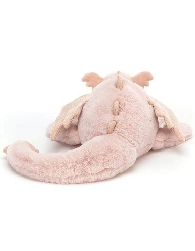 Grande Peluche Dragon Rose Jellycat Cadeau De Naissance