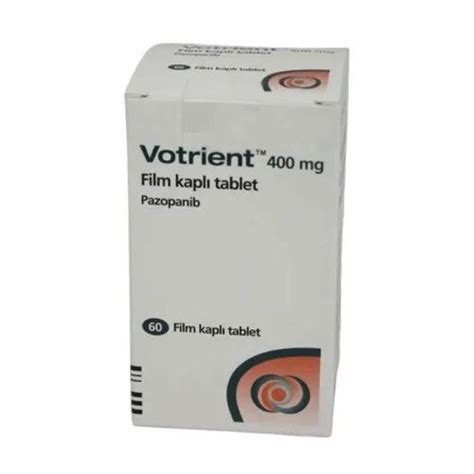 400mg Votrient Pazopanib Film Kapli Tablet 60 Tablets At Rs 11500 Box