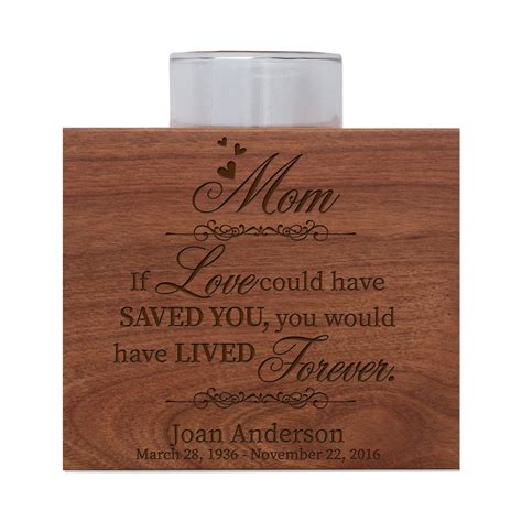 Memorial Candle Holder Personalized Sympathy Gift Memorial - Etsy