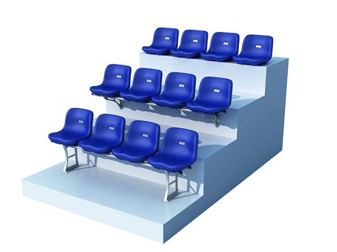 Flat Installation Plastic Stadium Seats For Soccer Stadium And Sport ...