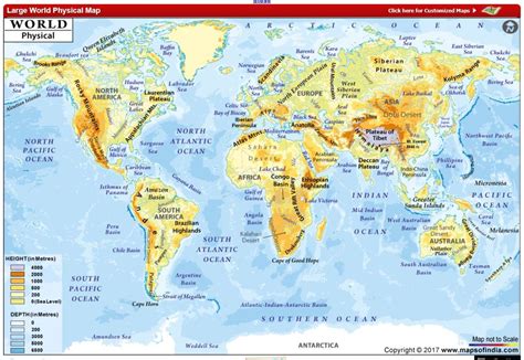 Landforms On A Map