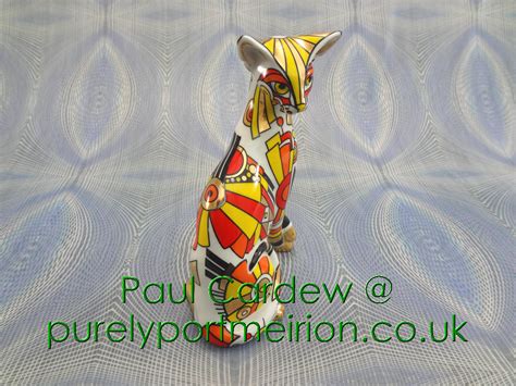 Paul Cardew Design Cool Catz Sitting Art Deco Design Sm Pcd