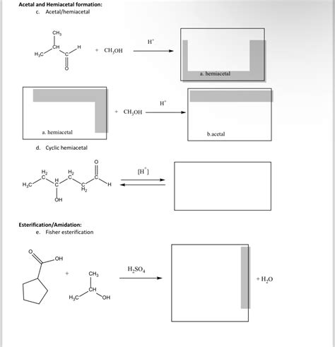 Solved Acetal and Hemiacetal formation:c. | Chegg.com