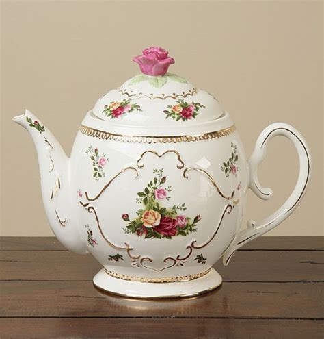 Royal Albert Old Country Roses Teapot Cookie Jar Ca Mid S