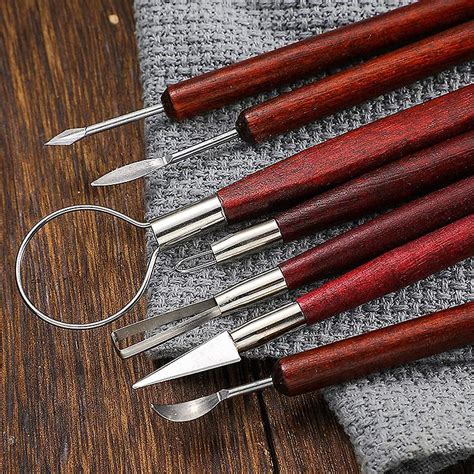 Pcs Clay Sculpting Set Wooden Handle Clay Pottery Sculpting Tools